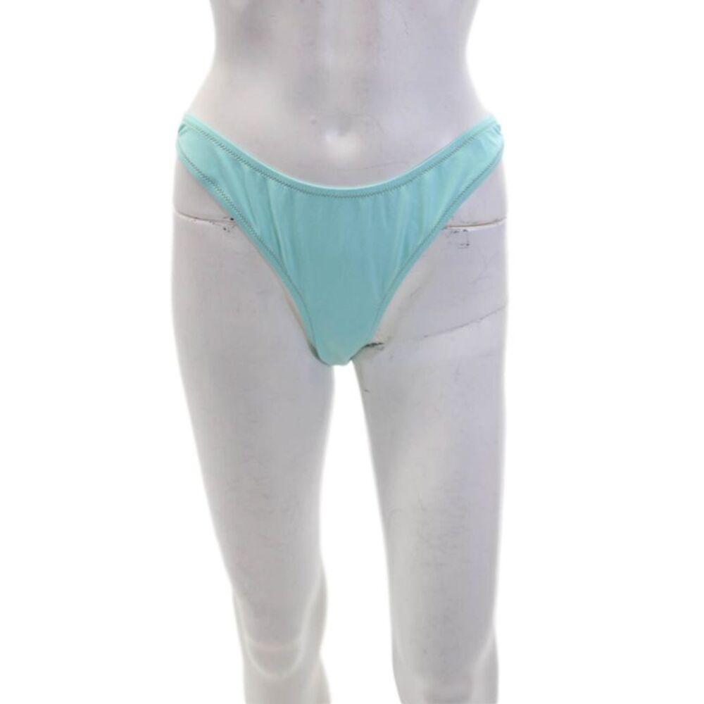Reina Olga Women's Cheeky Bikini Swimsuit Bottom Blue Size M